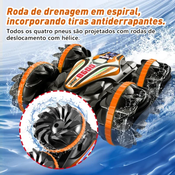 Amphibious Remote Control Stunt Car - Imagem 6