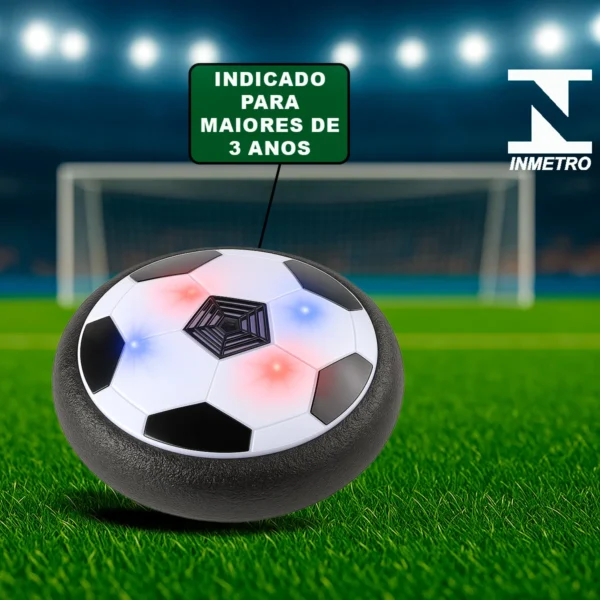 Bola De Futebol Flutuante Com Led Para Pisos Lisos Brinquedo Seguro - Imagem 4
