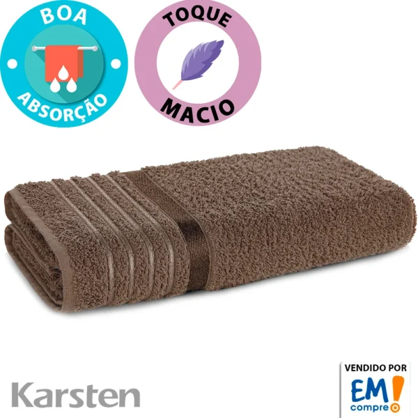 Jogo Toalhas 4 Peças Banho Algodão Fio Open End Otto Karsten - Emcompre - Imagem 6
