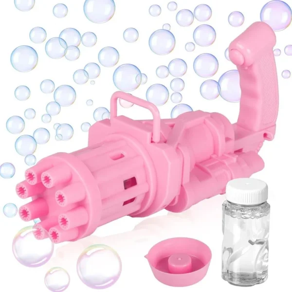 Brinquedos Máquina Automática Infantil gatling De Bolhas De sabão Com Refil de Bolha De Sabão Barato - Imagem 6