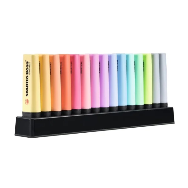 Marca Texto Stabilo Boss 15 Cores Novas Pastel - Imagem 2