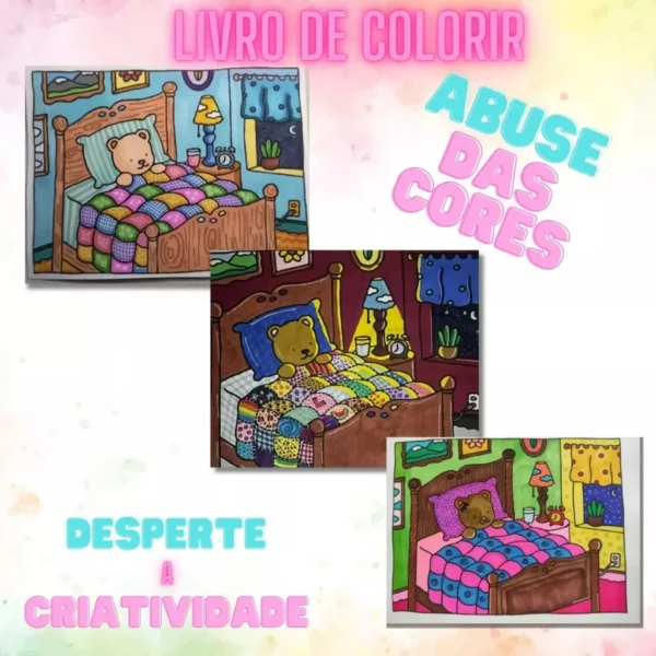Livro de Colorir Bobbie Goods 50 Folhas 180g Caderno de Desenho - Imagem 4