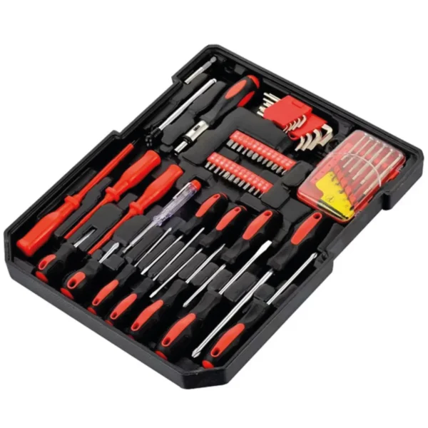 Kit Jogo de Ferramentas Manuais Completo Profissional 186 Peças - Imagem 3