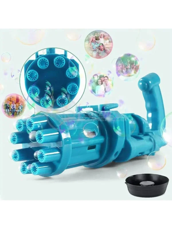 Brinquedos Máquina Automática Infantil gatling De Bolhas De sabão Com Refil de Bolha De Sabão Barato - Imagem 2
