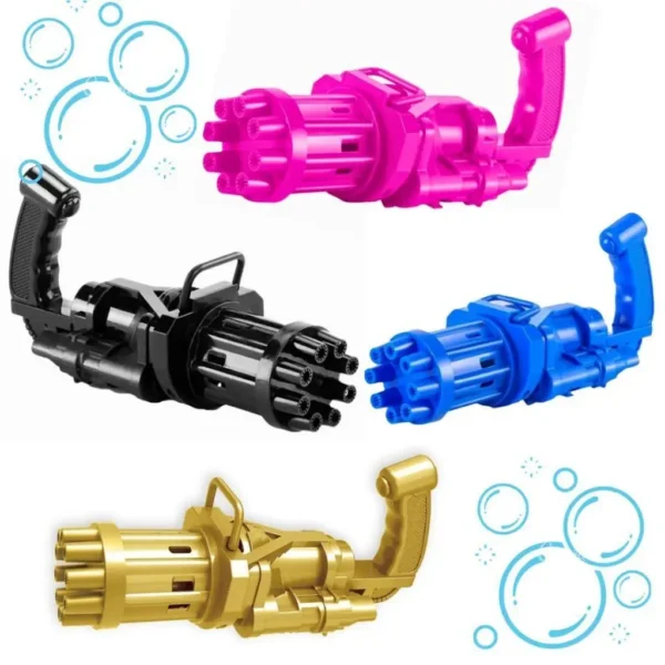 Brinquedos Máquina Automática Infantil gatling De Bolhas De sabão Com Refil de Bolha De Sabão Barato - Imagem 5