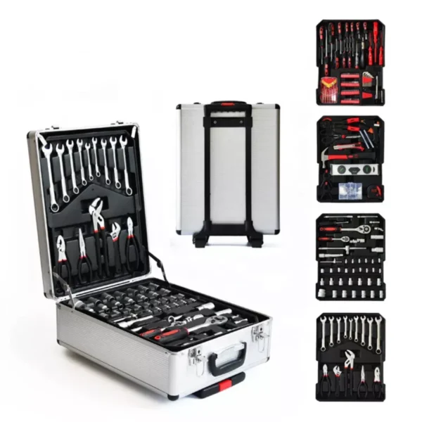Kit Jogo de Ferramentas Manuais Completo Profissional 186 Peças