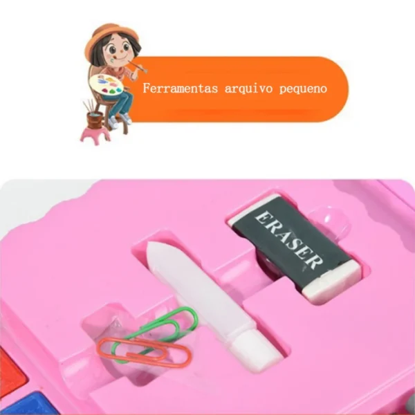 lápis com prancha de desenho papelaria art art set - Imagem 9
