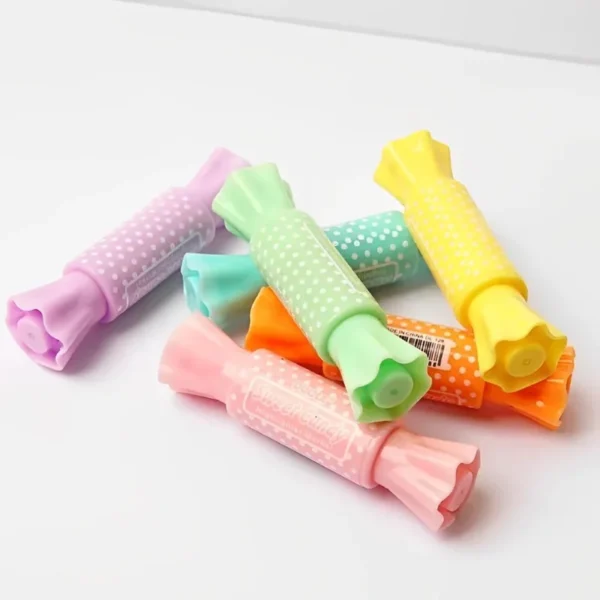 Kit com 6 Canetas Marca Texto fofos - Bala - Imagem 9