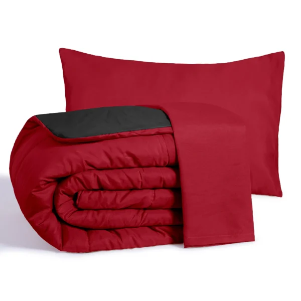 Kit Edredom 3 Peças Margarida Roupa De Cama Dupla Face Tecido Levinho - Imagem 2