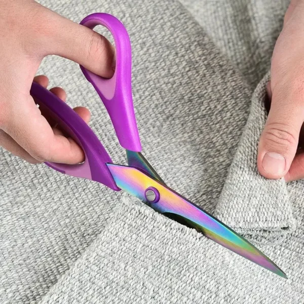 Tesoura Multiuso Titânio 22cm Cabo Emborrachado - Imagem 2