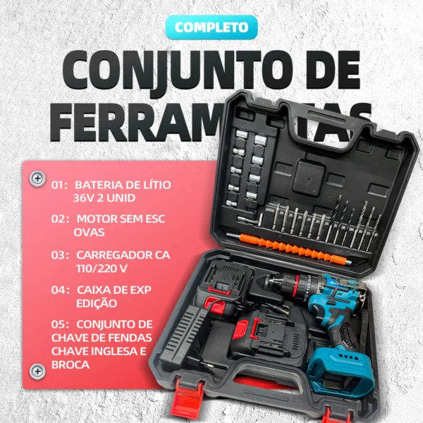 mão broca elétrica velocidade variável - Imagem 6