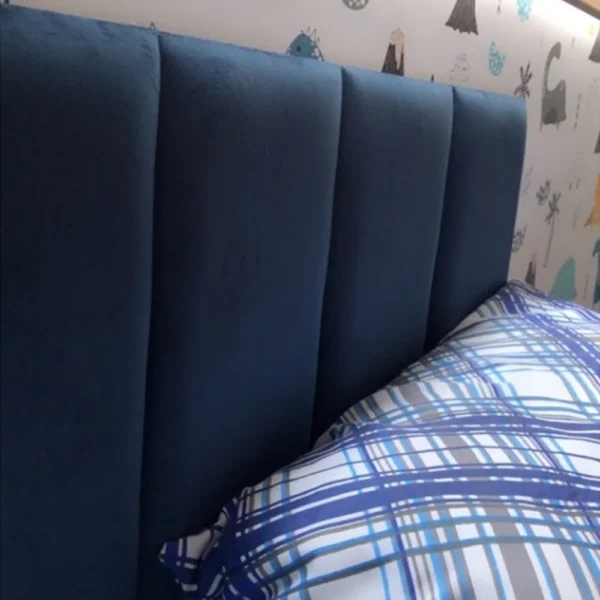 Kit 7 Cabeceiras Modulares Estofada Autocolante Para Cama De Casal - Imagem 4