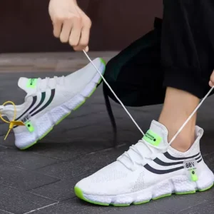 Tênis feminino respirável moda tênis de corrida confortável