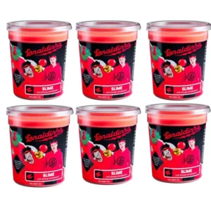 Kit com 6 Slime Gelastica Enaldinho Youtuber Com Bolinha Surpresa Cores Aleatórias ToysLab'