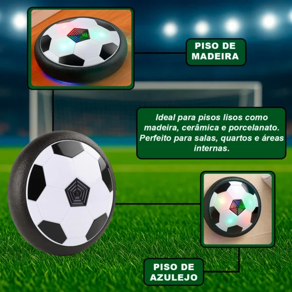 Bola De Futebol Flutuante Com Led Para Pisos Lisos Brinquedo Seguro - Imagem 3