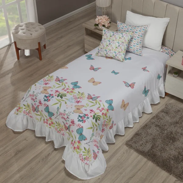 Kit Colcha Cobre Leito Solteiro 04 peças Infantil Menino Menina - Imagem 5