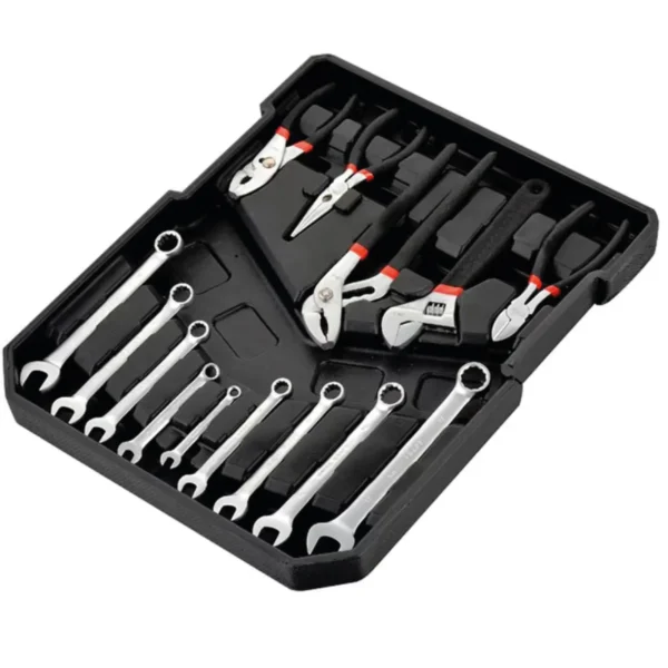 Kit Jogo de Ferramentas Manuais Completo Profissional 186 Peças - Imagem 4