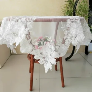 Toalha De Mesa De Bordado De Flor De Tecido De Laço Europeu