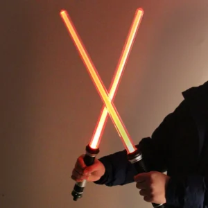 2 pçs star wars brinquedo laser sabre de luz cosplay