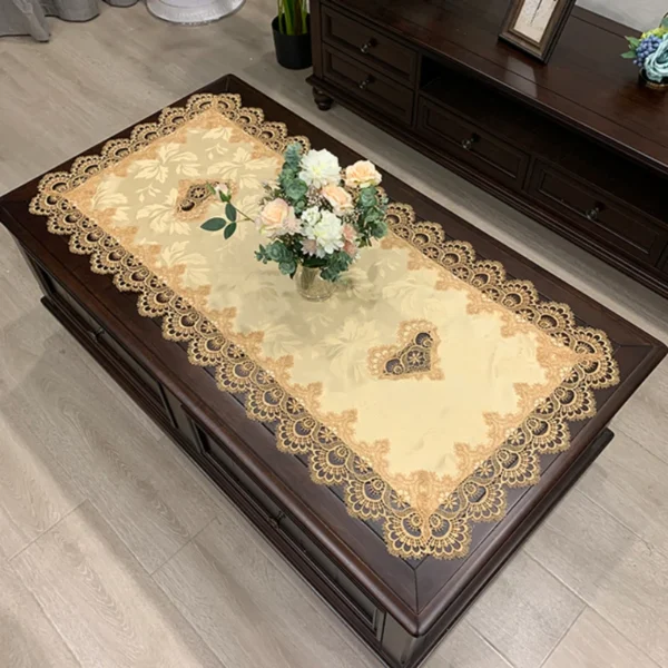 Toalha de mesa retangular europeia bordada - Imagem 6