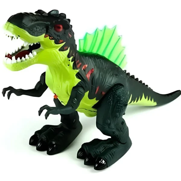 Brinquedo Dinossauro Rex Com Luzes Led Som Anda Solta Vapor - Imagem 5