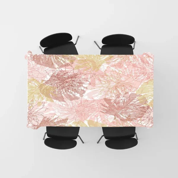 Toalha de mesa impressa abstrata moderna, decoração de sala de jantar - Imagem 5