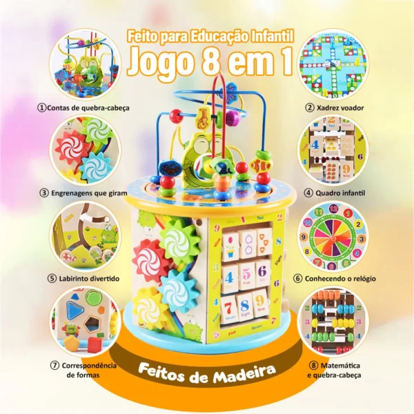 Brinquedos STEM Montessori para aprendizado no início do desenvolvimento para crianças de 1 a 2 anos - Imagem 2