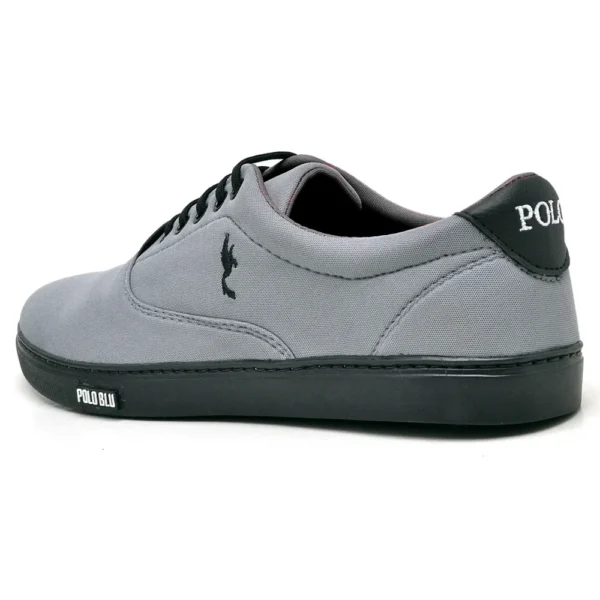 Tenis Sapatenis Cano Baixo Masculino Social Moderno Cinza / Preto ddo 37 ao 46. - Imagem 4