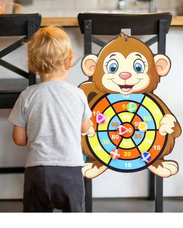 Jogos Educativos Dart Board Para Crianças, Brinquedo Do Bebê, Stickey Ball, Esportes Indoor, Jogos Montessori Infantis, 3 a 7 Anos - Imagem 13