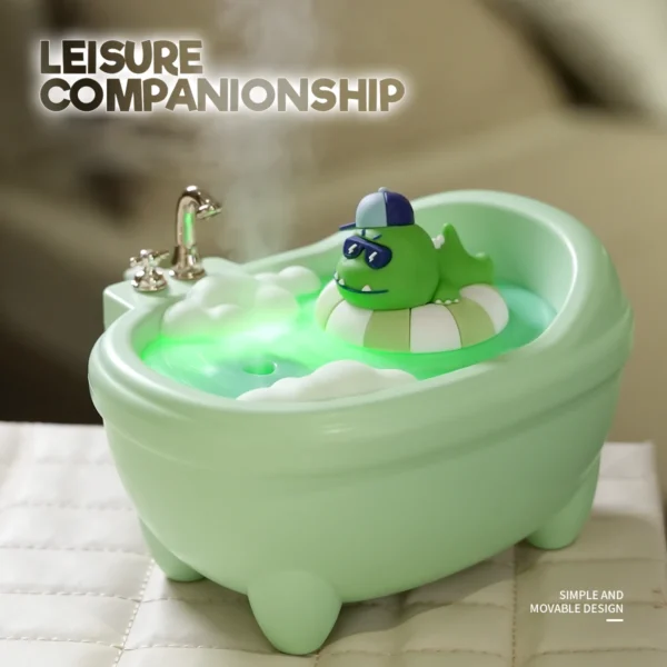 Coelho dos desenhos animados umidificador de ar ultra sônico iluminação colorida 340ml usb mini difusor aromaterapia - Imagem 4