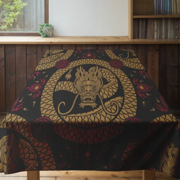 Toalha de mesa com estampa de peixe dourado - Imagem 4