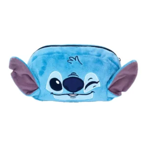 Estojo Fluffy Pelúcia Stitch DAC Grande Disney com Zíper
