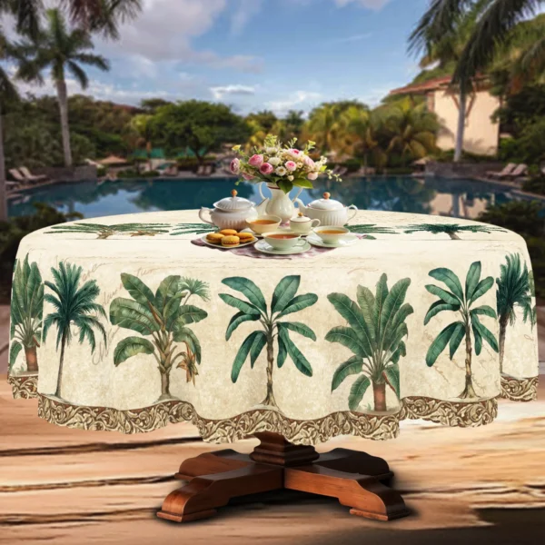 1pc toalha de mesa de palmeira tropical - Imagem 6