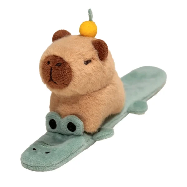 Adorável animal tapa snap envoltório pulseira capivara - Imagem 3