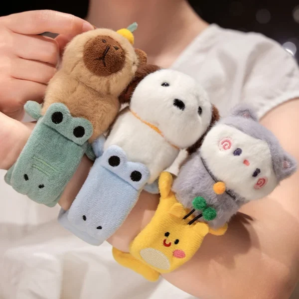 Adorável animal tapa snap envoltório pulseira capivara - Imagem 4