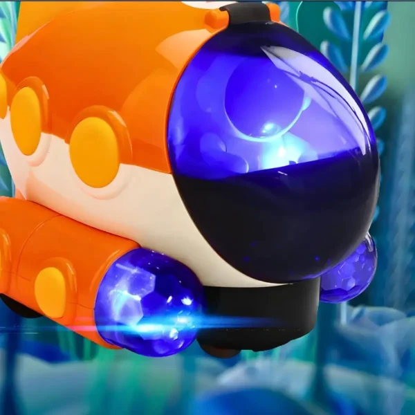 Mini Submarino Brinquedo Infantil Elétrico Luzes E Musicas - Imagem 4