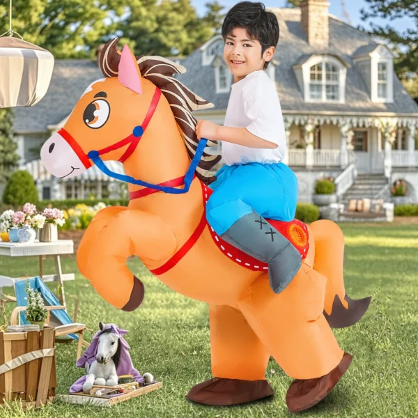 Crianças criança dinossauro unicórnio traje inflável - Imagem 10