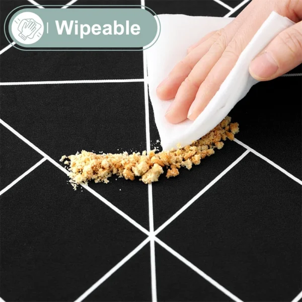 Kitinjoy retângulo capa de mesa 30x72 polegada elástica à prova de água - Imagem 5
