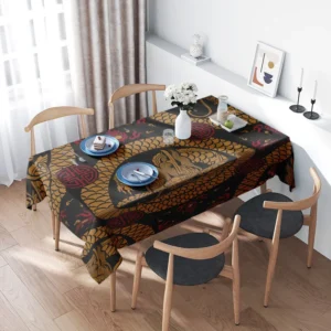 Toalha de mesa com estampa de peixe dourado