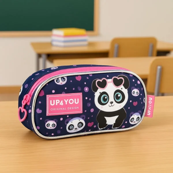 Estojo Escolar Duplo Ursinho Up4You Verde - Imagem 6