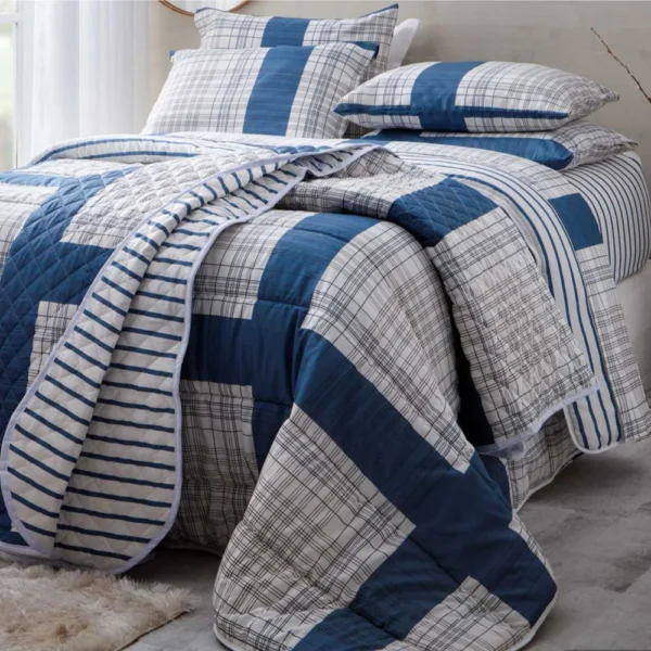 Jogo De Cama Casal Duplo 4 peças Masoala 250x220cm 140 Fios Realce Premium Sultan - Imagem 2