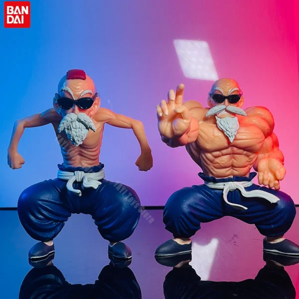 Novo anime dragon ball figura mestre roshi figura de ação forma de fortalecimento muscular brinquedos presentes pvc modelo ornamento colecionável