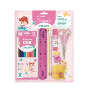 Kit Escolar 8 Peças Fadinha