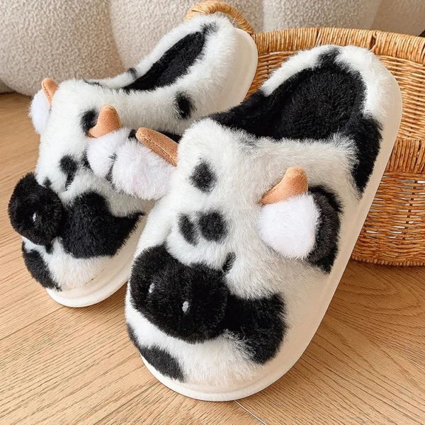 chinelos macios, desenhos animados vaca designer - Imagem 16