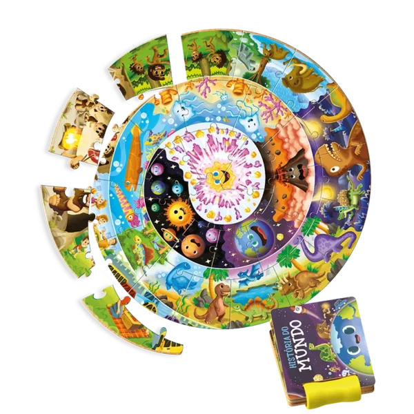 Quebra Cabeça Historia do Mundo Montessori - Imagem 3