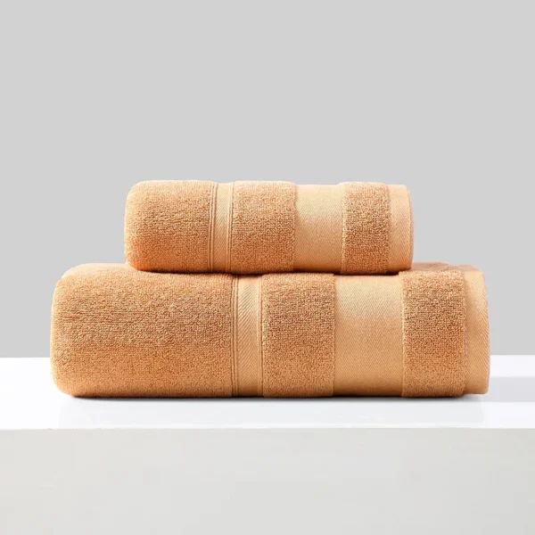2 pçs/set toalhas de algodão para adultos - Imagem 2