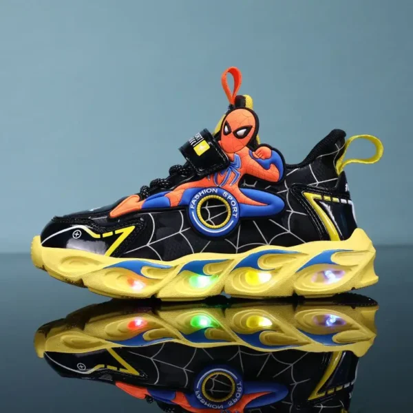Disney meninos sapatos luzes led dos desenhos animados - Imagem 6