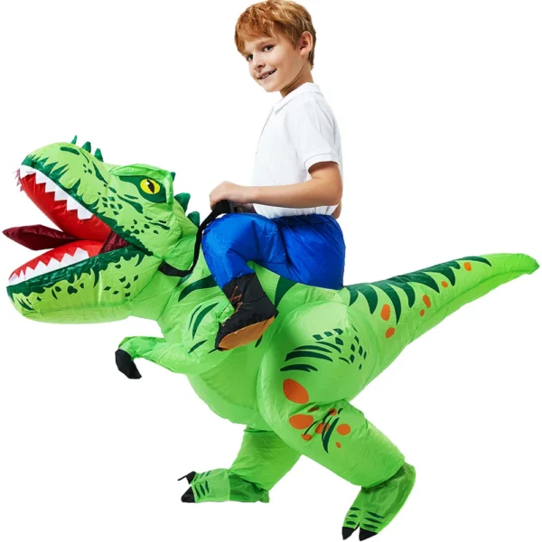 Crianças criança dinossauro unicórnio traje inflável - Imagem 3