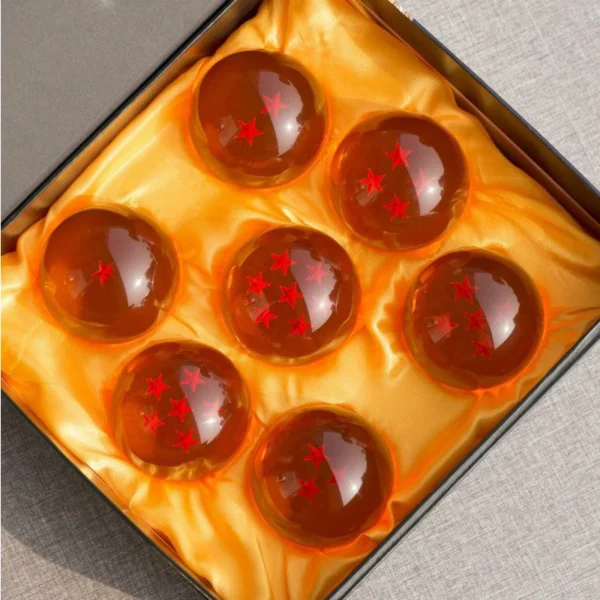 Dragon Ball 7 Pçs/set 1:1 Cristal 3.5cm Figura de Ação Brinquedos Invocar Shenron Desejando Coleção Anime Modelo Presente - Imagem 9