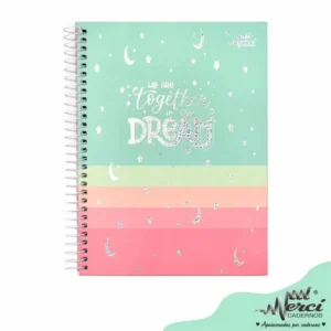 Caderno Colegial Espiral Dream Verde Merci